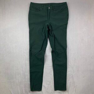 Lululemon Men Pants 32 Green Jeans ABC Skinny-Fit Utilitech Tapered 32x34 M5AD0S